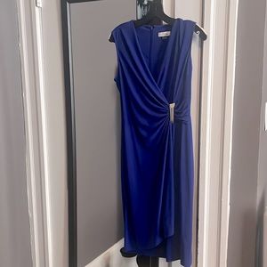 Calvin Klein faux wrap dress — great for wedding guest!